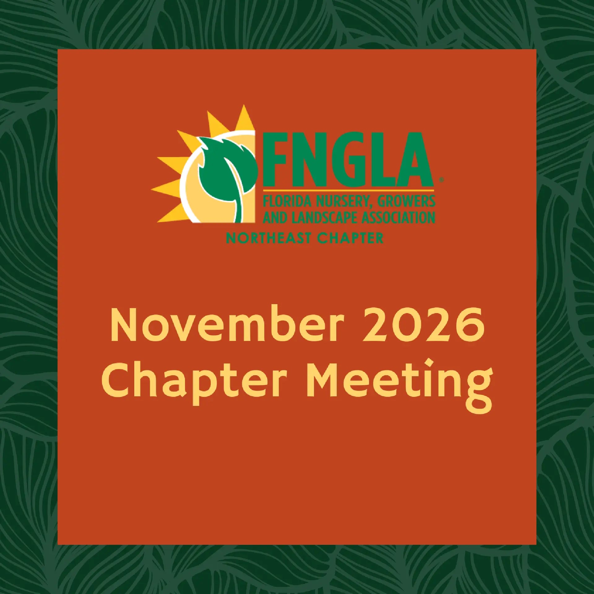 November Chapter Meeting 2026